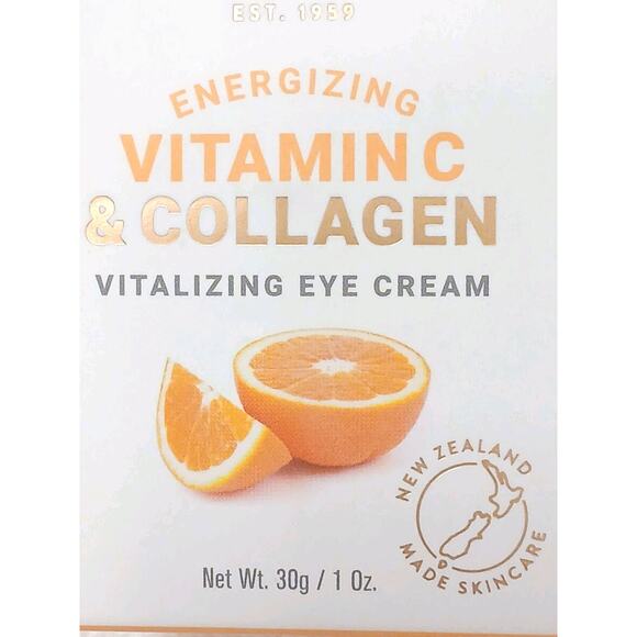 New Zealand Lanocreme Energizing Vitamin C Collagen EYE Cream Sealed 1 oz. - Picture 4 of 6